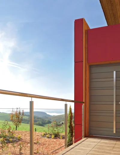 porte d'entrée imitation bois aubignan