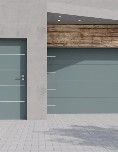 porte de garage et porte d'entée